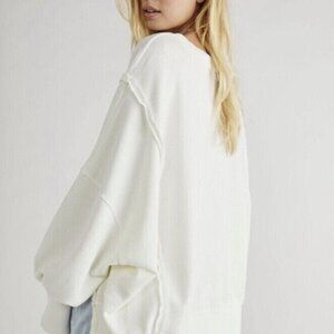 We The Free Camden Pullover, XL, White, New